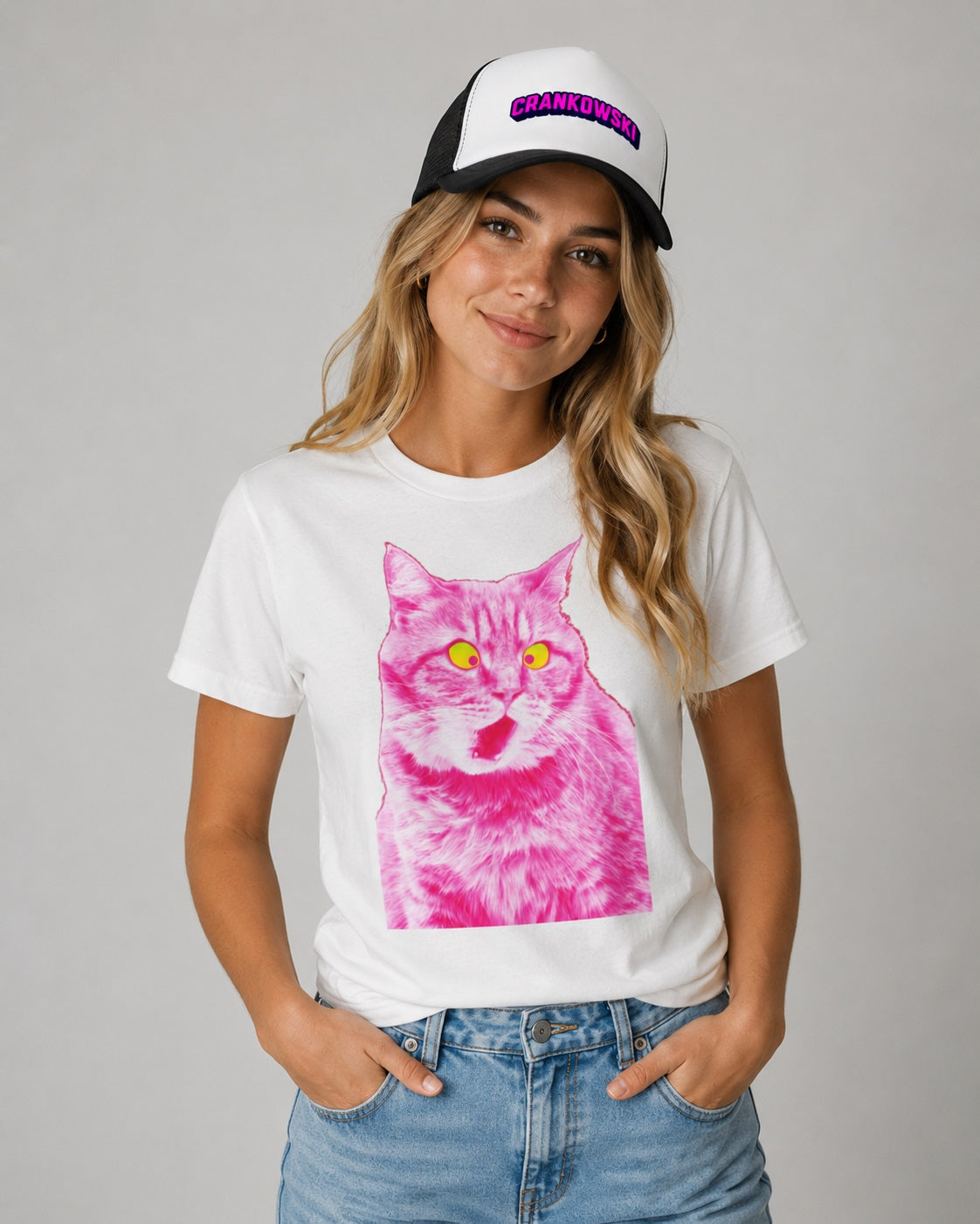 Crazy Cat  - Softstyle T-Shirt